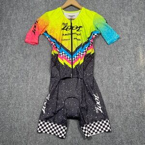 Team Zoot Quintana Roo Womens M Tri Suit Triathlon Cycling Race Speed Suit